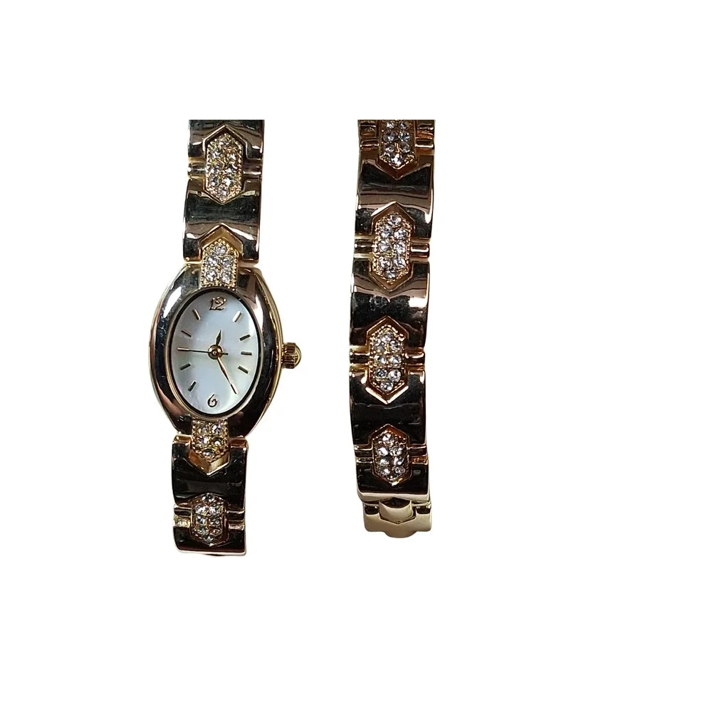 Christian Benet Couture Women's Watch & Crystal Accent Bracelet Set In Case